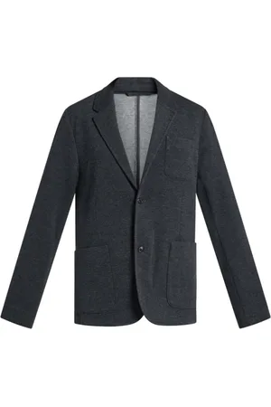 Michael Kors Homme, Vestes, Gris, Taille: XL Veste en Tricot Gris avec Boutonnage