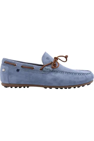 Floris van Bommel Homme, Chaussures, Bleu, Taille: 42 EU Mocassin Classique en Cuir