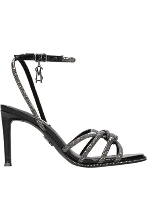 Steve Madden Femme, Chaussures, Noir, Taille: 38 EU Talons Noirs Métalliques avec Strass
