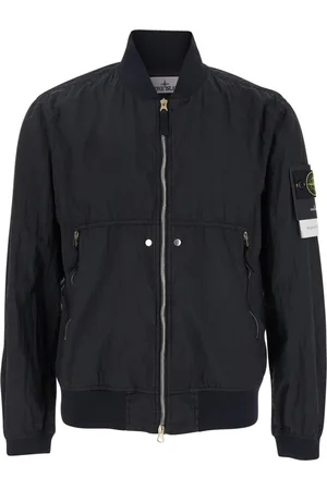Stone Island Homme, Vestes, Noir, Taille: M Manteaux en Nylon Métal Noir