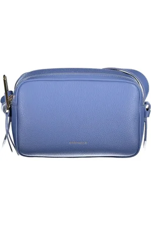 Coccinelle Femme, Sacs, Bleu, Taille: ONE Size Sac à Bandoulière en Cuir Bleu Clair