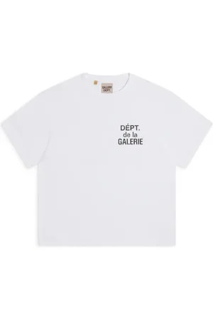 GALLERY DEPT. Homme, Tops, Blanc, Taille: M T-shirt blanc à col rond