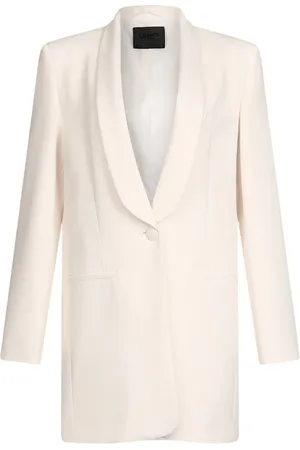 Liu Jo Femme, Vestes, Blanc, Taille: 36 FR Blazer ivoire pour femmes