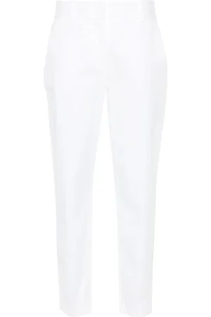 ELEVENTY Femme, Pantalons, Blanc, Taille: 42 FR Pantalon Élégant Blanc Style New York