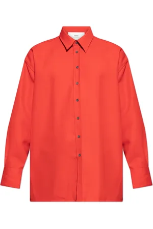 Ami Homme, Chemises, Rouge, Taille: S Chemise avec fente
