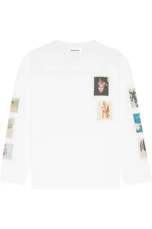 Etudes Homme, Tops, Blanc, Taille: L T-shirt Relax Polaroid Manches Longues