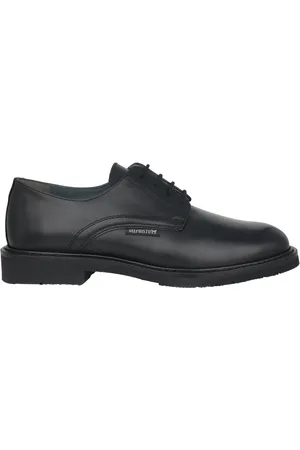 Mephisto Homme, Chaussures, Noir, Taille: 47 EU Chaussures daffaires à lacets faites main - noires