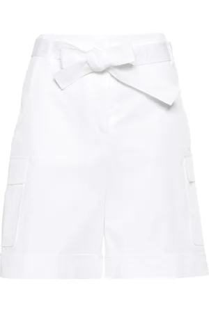 ELEVENTY Femme, Shorts, Blanc, Taille: 38 FR Shorts Casual Blanc Coton Élasthanne