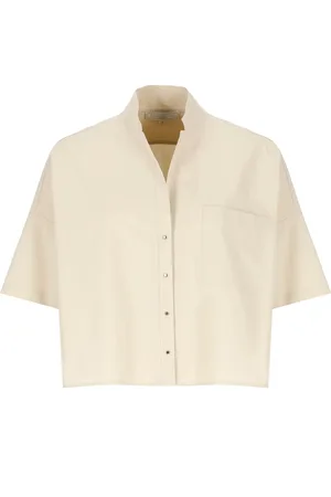 ANTONELLI Femme, Blouses et Chemises, , Taille: 38 FR Chemise en Coton avec Col et Manches Courtes