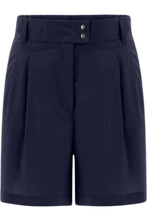 HERNO Femme, Shorts, Bleu, Taille: 40 FR Shorts en coton léger stretch