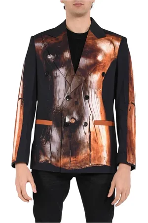 KIDSUPER STUDIOS Homme, Vestes, Multicolore, Taille: M Veste imprimée avec revers et poches