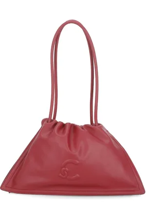 Coccinelle Femme, Sacs, Rouge, Taille: ONE Size Sac de magasinage en cuir avec cordon