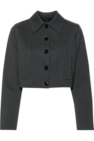 Pinko Femme, Vestes, Gris, Taille: 38 FR Blazer Casual Gris avec Viscose, Nylon