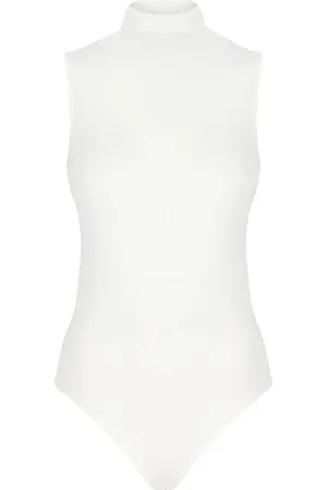 Wolford Femme, Tops, Blanc, Taille: 38 FR Haut blanc en modal à col haut