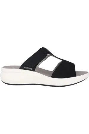 Mephisto Femme, Chaussures, Noir, Taille: 40 EU Sandale Noire - Collection Été