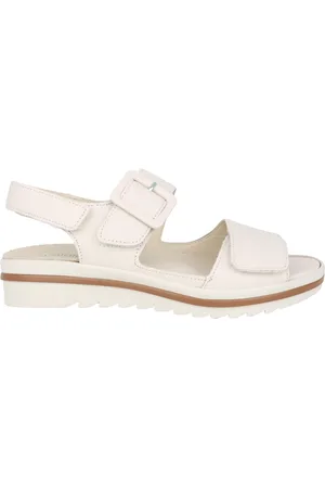 Waldläufer Femme, Chaussures, , Taille: 39 EU Sandale femme largeur confort - blanc cassé