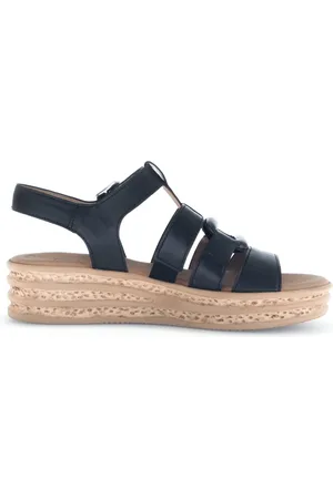 Gabor Femme, Chaussures, Noir, Taille: 37 1/2 EU Sandale noire pour femme - Élégante et confortable