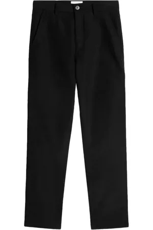 Ami Homme, Pantalons, Noir, Taille: S Pantalon Casual en Coton Noir