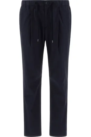 HERNO Homme, Pantalons, Bleu, Taille: S Pantalon en coton léger stretch