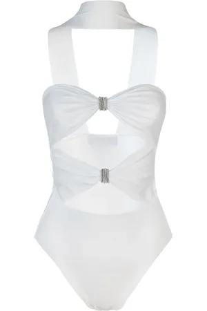 MVP Wardrobe Femme, Tops, Blanc, Taille: 36 FR Haut Blanc avec Découpes Made in Italy