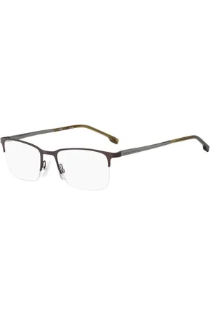 HUGO BOSS Homme, Accessoires, Noir, Taille: ONE Size Lunettes à Monture Métallique Élégantes