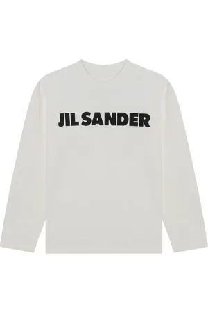 Jil Sander Femme, Tops, Blanc, Taille: 36 FR T-shirt à manches longues col rond