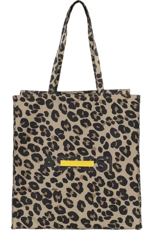 Aspesi Femme, Sacs, Brun, Taille: ONE Size Sac fourre-tout à imprimé léopard