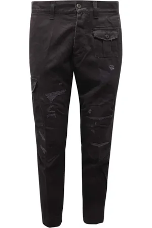 Dondup Homme, Pantalons, Noir, Taille: W30 Pantalon Cargo Vintage