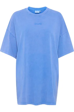 Gestuz Femme, Tops, Bleu, Taille: 42 FR Oversize Tee Top Palace