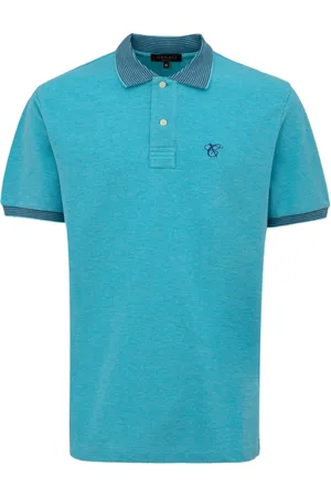 CANALI Homme, Tops, Bleu, Taille: L Polo à manches courtes Made in Italy