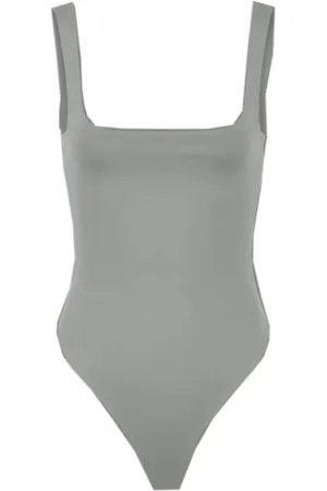 Entire Studios Femme, Tops, Gris, Taille: 36 FR Body à Col Carré