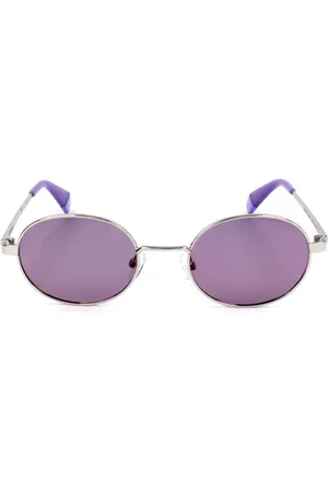 Polaroid Unisex, Accessoires, Gris, Taille: ONE Size Lunettes de soleil en métal argenté