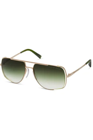 DITA EYEWEAR Unisex, Accessoires, Jaune, Taille: ONE Size Lunettes de soleil Midnight Special Or Blanc