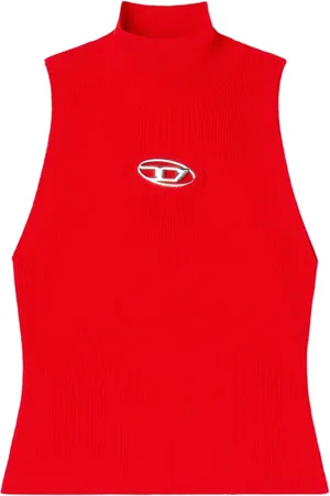 Diesel Femme, Tops, Rouge, Taille: 36 FR Haut Rouge pour Style Monervax