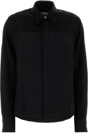 Ami Femme, Blouses et Chemises, Noir, Taille: 38 FR Chemise Noire en Mélange d