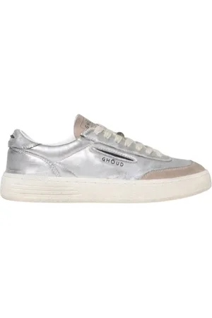 Ghoud Femme, Chaussures, Gris, Taille: 38 EU Baskets en Cuir laminé Argent