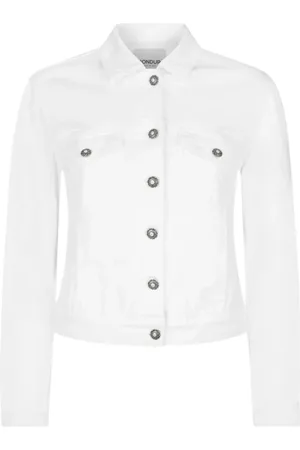 Dondup Femme, Vestes, Blanc, Taille: 42 FR Jeans élégants en mélange de coton