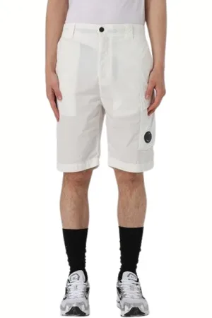 C.P. Company Homme, Shorts, Blanc, Taille: L Shorts Blancs pour Homme