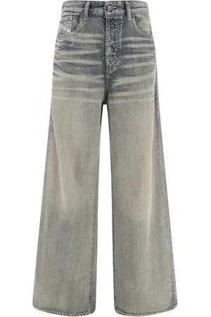 Diesel Femme, Jeans, Gris, Taille: W28 1996 D-sire Wide Leg Jeans