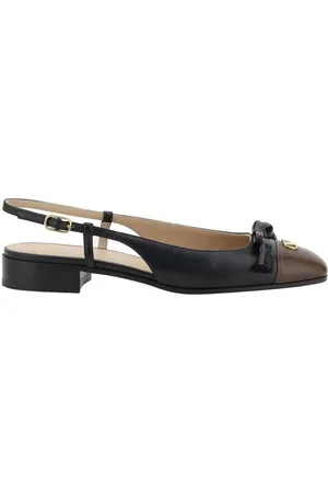 VALENTINO GARAVANI Femme, Chaussures, Noir, Taille: 37 1/2 EU Ballerines Slingback avec