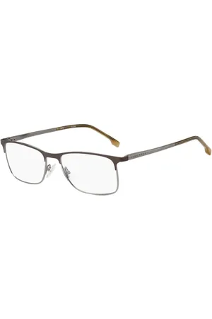 HUGO BOSS Homme, Accessoires, Noir, Taille: ONE Size Montures Métalliques Modernes Noires et Blanches