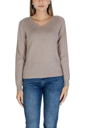 SANDRO FERRONE Femme, Pulls, Gris, Taille: 36 FR Tricot en Mérinos Gris & T-shirt