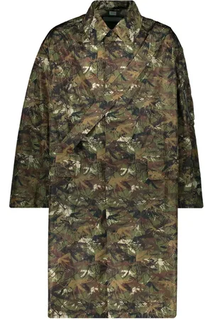Random Identities Homme, Manteaux, Multicolore, Taille: L Trench en Nylon avec Poches à Rabat