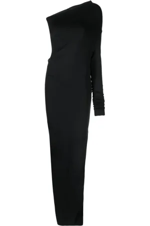 Rick Owens Femme, Robes, Noir, Taille: 42 FR Robe Maxi Asymétrique