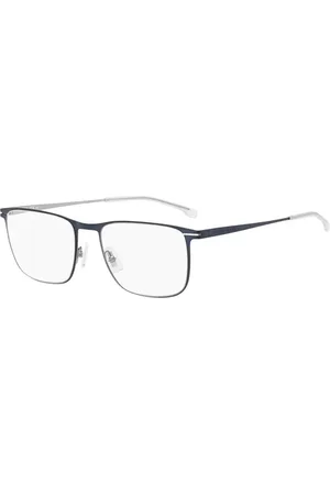 HUGO BOSS Homme, Accessoires, Bleu, Taille: ONE Size Lunettes à Monture en Métal Bleu