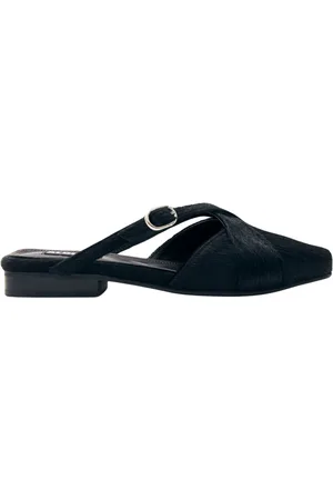 ALOHAS Femme, Chaussures, Noir, Taille: 38 EU Adria Soft Mules en Cuir Noir