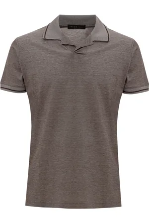 corneliani Homme, Tops, Gris, Taille: M Polo Manches Courtes Beige