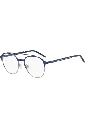 HUGO BOSS Homme, Accessoires, Bleu, Taille: ONE Size Lunettes Monture Métallique Bleue