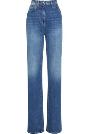 MVP Wardrobe Femme, Jeans, Bleu, Taille: 40 FR Jean bleu délavé taille haute