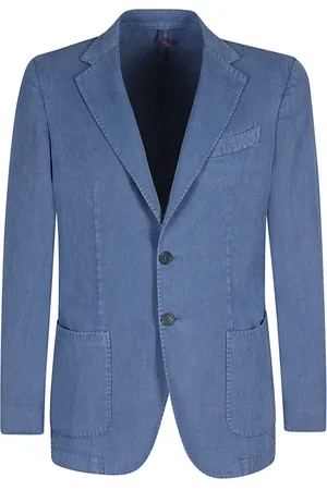 Biagio Santaniello Homme, Vestes, Bleu, Taille: M Corde de Coton Givrée à Haute Torsion